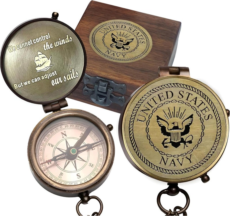 World Mart Compass - Gift for Army, Navy, Marine Corps, Baptism, Easter, Birthday, Fathers Day, Graduation, Wedding - Image 2